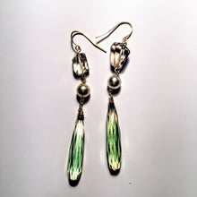 Lemon/Lime Hydroquartz and Pearl Earrings
