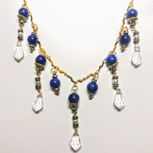 Lapis and Swarovski Necklace