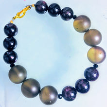 Garnet and Smoky Quartz Bracelet