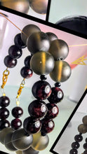 Garnet and Smoky Quartz Bracelet