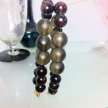 Garnet and Smoky Quartz Bracelet