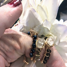 Stack of 3 Aquamarine Rings