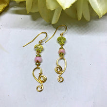 Pink Opal Earrings