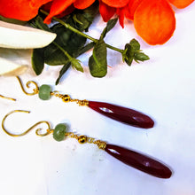 Red Chalcedony Dangles