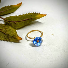 Mid Century Button Ring