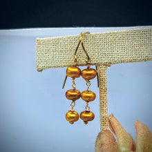 Golden Pearl Earrings