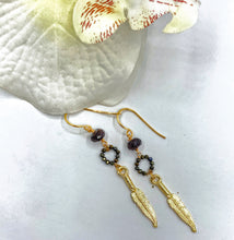 Garnet Boho Earrings