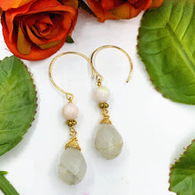 Pink Opal Earrings