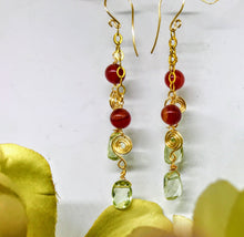 Green Amethyst Earrings