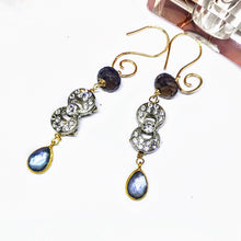 Smoky Quartz and Mother of Pearl Earrings