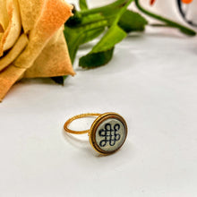 Black/White Victorian Ring