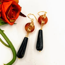 Carnelian Deco Earrings