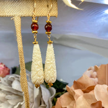 Milk Glass Earrings