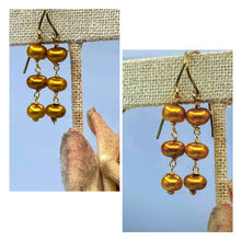 Golden Pearl Earrings